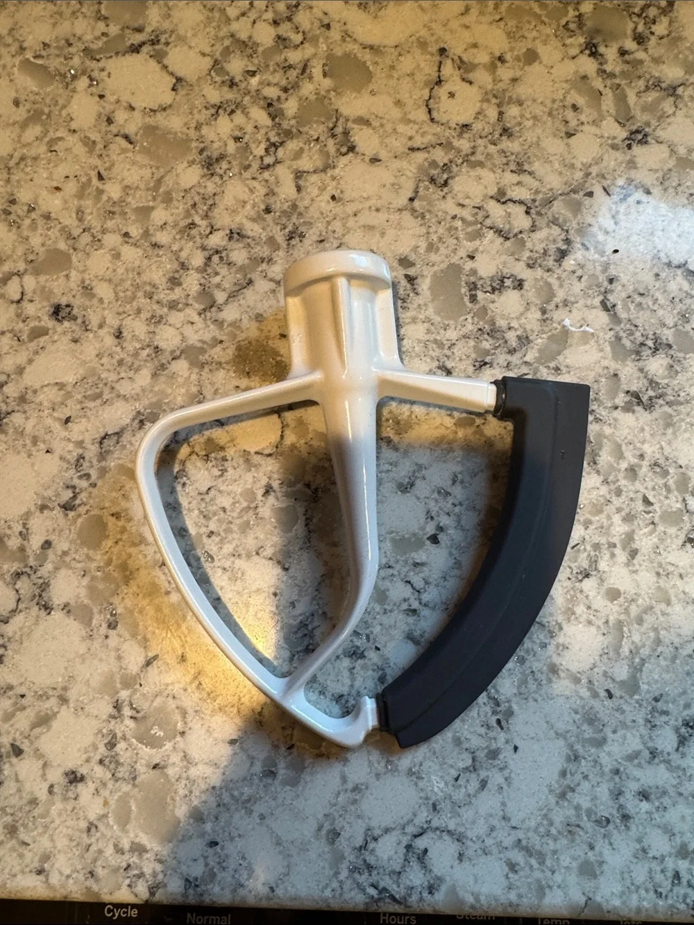 White and Black Silicone Edge Mixer Paddle for Stand Mixers